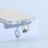 Cute Panda Phone Dust Plug Pendant Suitable for IPhone for Samsung Type-C Interface Dust Plug Accessory Decoration