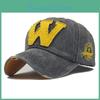Cap W Letter Cotton Baseball Retro Outdoor Sports Caps Women Bone Gorras Washed Vintage Hats Men