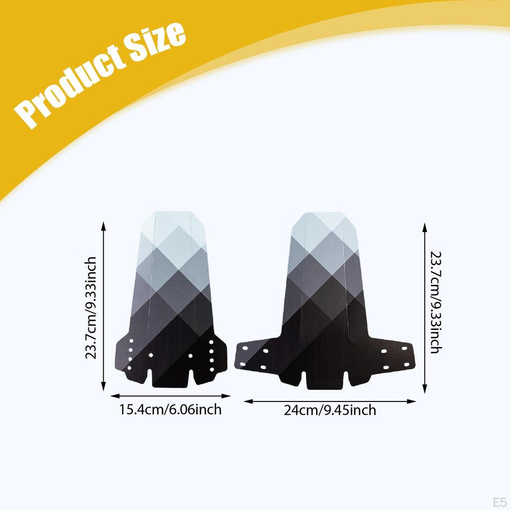 2 Fenders, Front And Rear, Foldable, for Mountain Biking, Parks Outdoor Trails.
