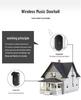 Smart Wireless Doorbell with Long-Range Remote Control and Elderly Call Button, Three-to-One with US/EU/UK Plug Options