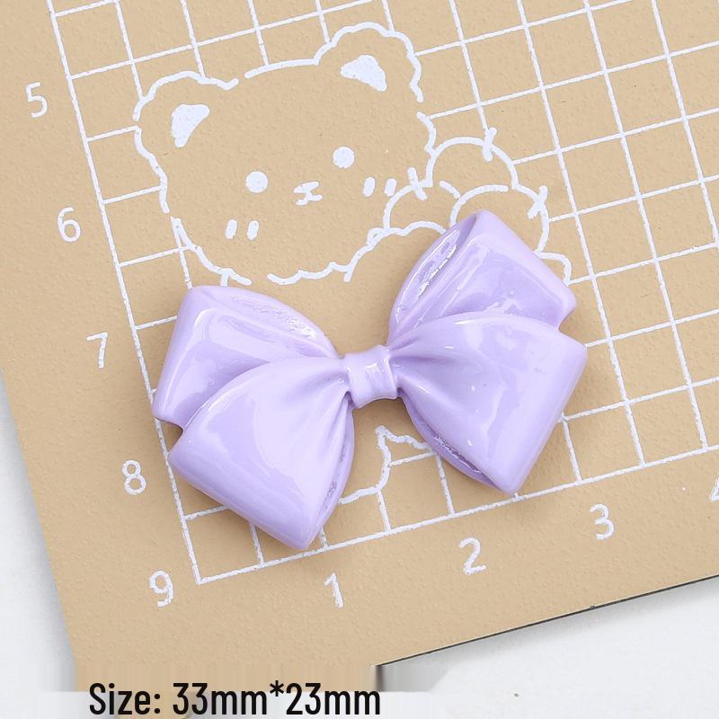 Multicolor Cartoon Bow Resin Jewelry & Shoe Clip DIY Accessories