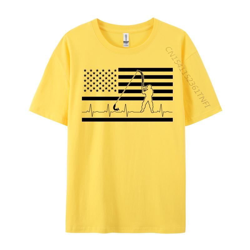 2024 Student Tees Heartbeat Flag Tshirt 100 Cotton Short Sleeve T Shirt O Neck Graphic Tee Shirt