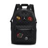 Schachbrettmuster Bedruckter Buchstaben-Rucksack Mittelschule Schultasche Große Kapazität Reisetasche Trendiger Sportrucksack für Herren und Damen.