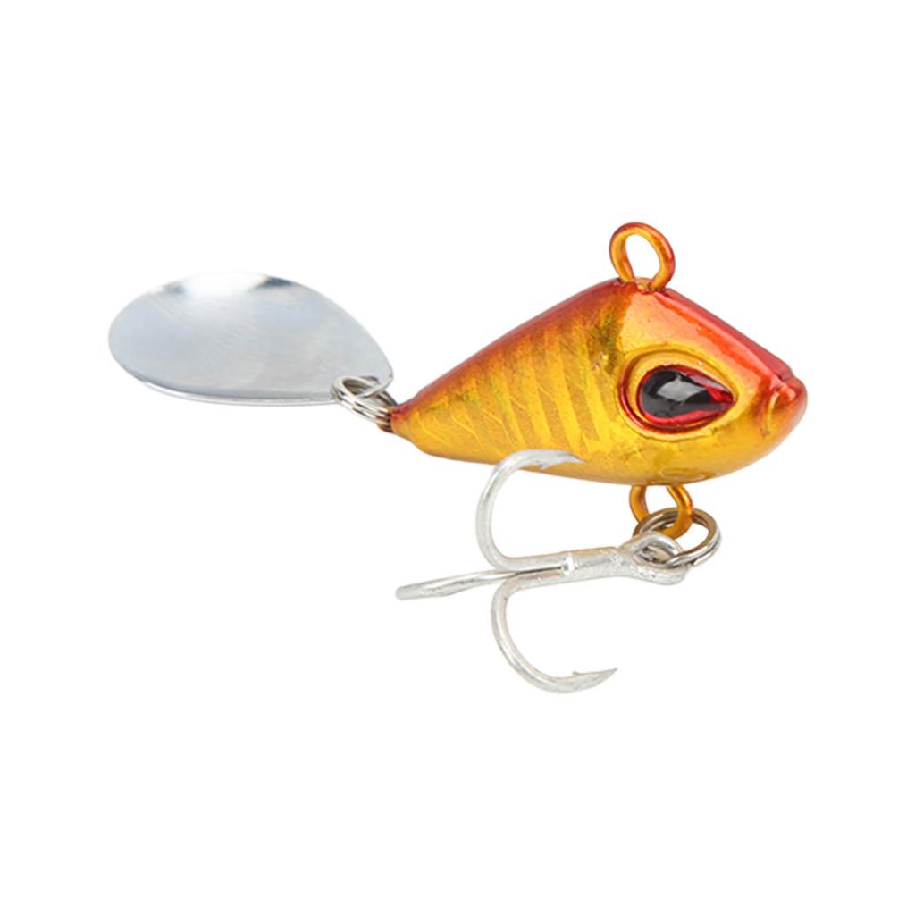 20g Rybářské VIB Kovové Mini Nástrahy Umělá Tvrdá Falešná Návnada Noční Světlo VIB Lžíce Rybářské Nářadí Zlatá
