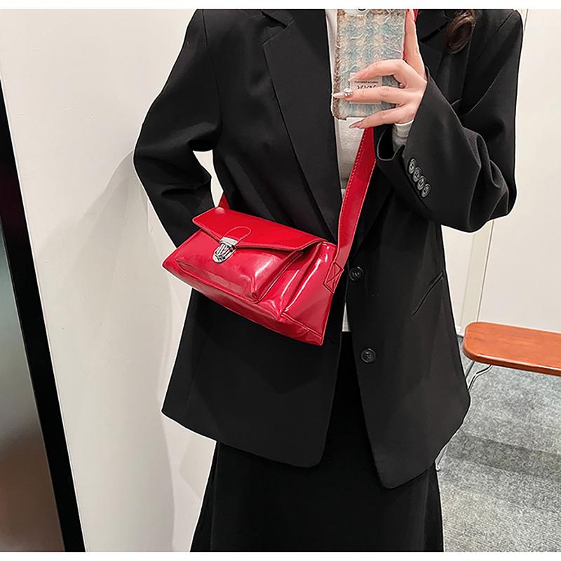 Vintage Oil Wax Leather Simple Small Square Bag Fashion Commuter All-matched Crossbody Bag Ladies  New Shoulder Bag