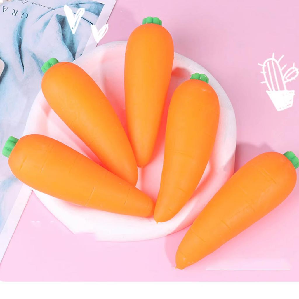 Dumpling Squishy Games Giant Stress Toy Vegetable Sausage Carrot Sensory Squish For Teens Kids Adults