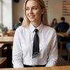 Adjustable Lazy Person Neck Tie Korean Style Pre Tied Neck Tie Elegant Shirt Tie  JK