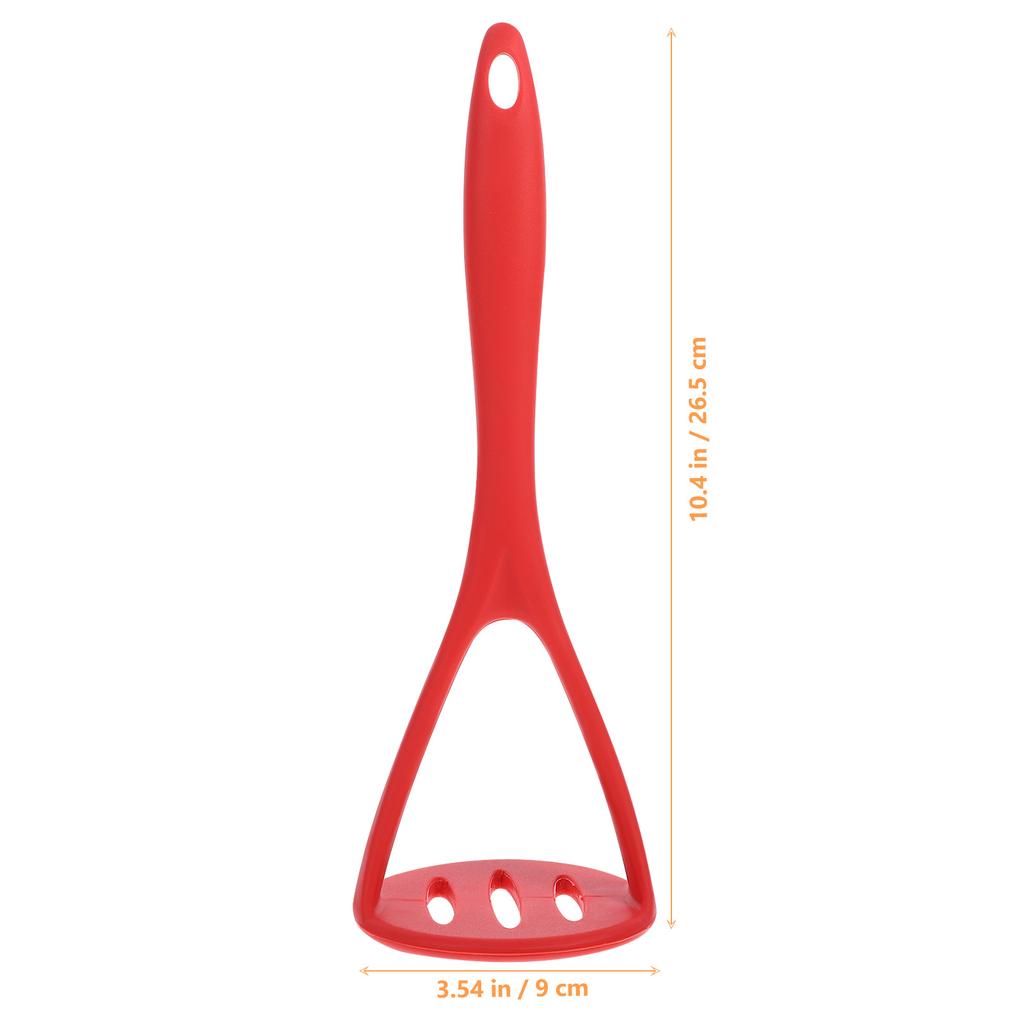 Silicone Potato Masher Red Food Grade Safe Vegetable Fruit Ricer Crusher Kitchen Tool for Puree Cooking