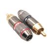 Gold-Plated Copper RCA Audio Plug, Self-Locking, 6.0mm