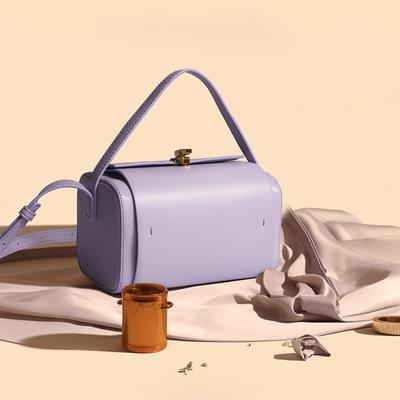 Purple Women Handbag Luxury Design Bowling Shoulder Bag  Fashion Trend Pillow Bag Summer Fashion Buckle Tote Bag Wallet