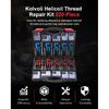 Helicoil Thread Repair Kit 320-Piece, Metric & SAE HSS Drill Bit & Tap Set for Automotive Rethreading