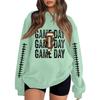 Unisex Lightweight Long Sleeve Neck Pullover Sweatshirt with Stylish Print
