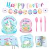 Creative Easter Party Decorations Rabbit Cute Easter Theme Decor Spiral Hanger Balloon Rabbit Egg Banner Birthday Party