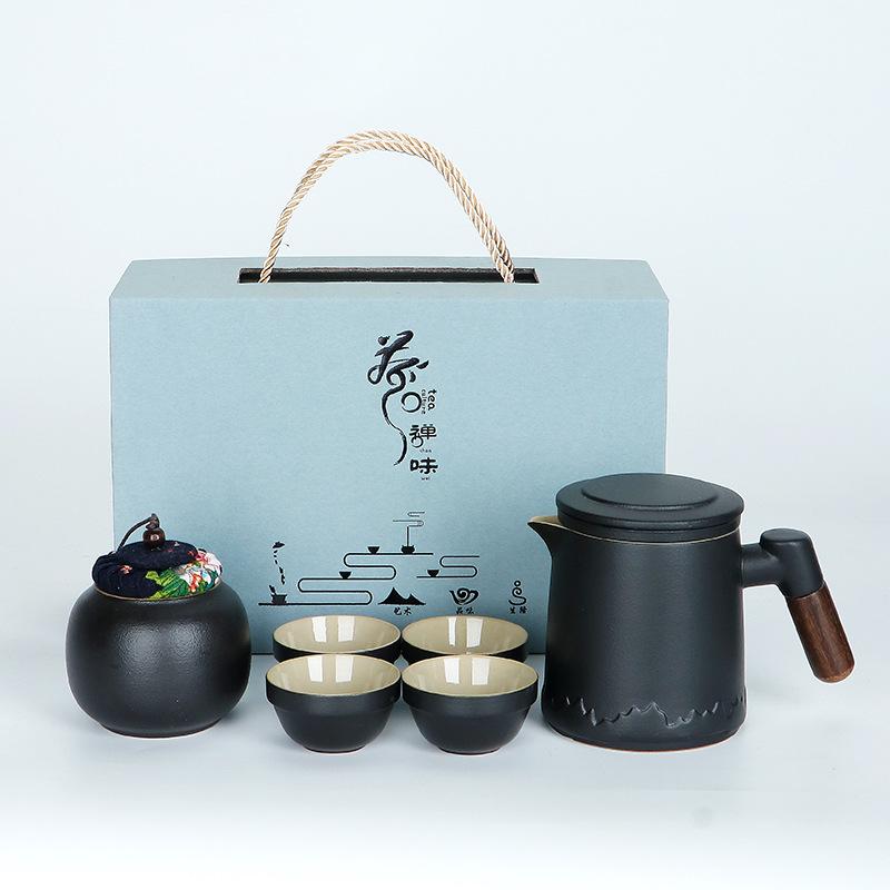 Corporate business gift set Practical coarse pottery cup Company holiday annual meeting opening event side gift Team building gift