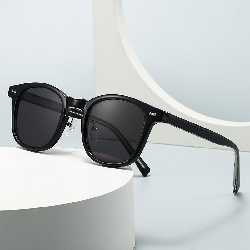 European And American Trendy Street Style Retro Artistic Acrylic Insert Sunglasses Modern Charm Ins Sunglasses 2803