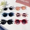 Shelly Mimi Sunglasses with Cat UV400 Clear One Size Kids' Case, Ears, Protection, Red, 522391022,