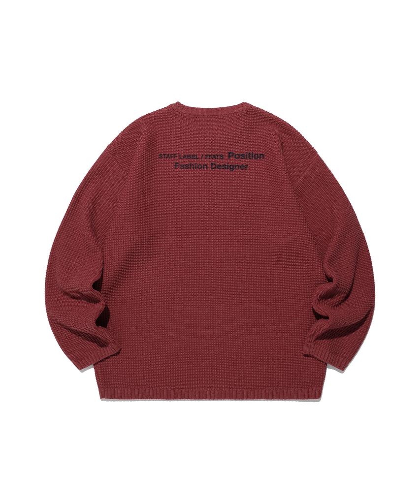 NICEGHOSTCLUB Ffats Position Knit_Red(Ng2Efuk611A)
