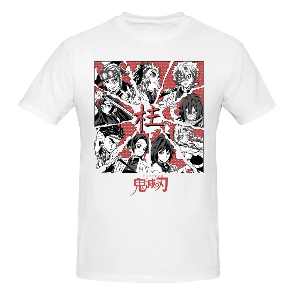 Hot Sale Demon Slayer T Shirts Cotton Tees Shirt Streetwear Round Neck Kokushibo Tokito Tshirt Casual Short Sleeve Clothing 2026 Summer