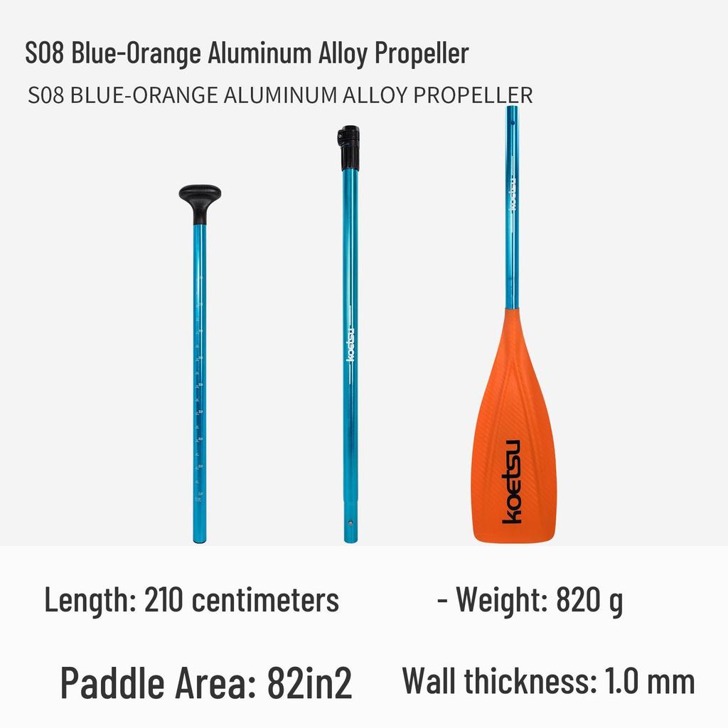 KOETSU Surf Paddleboard Dual-Use Aluminum Paddle: Single/Double Head Kayak & Paddleboard Paddle