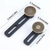 6 Pcs Jeans and Pants Button Extenders: Universal Wait Expanander for Women and Men, Instant Band Extension Solution
