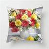 Car Living Room Sofa Cushion Cover Luxury Home Decoration Pillow Cover Colorful Flowers Sunflower Rose Print Pattern