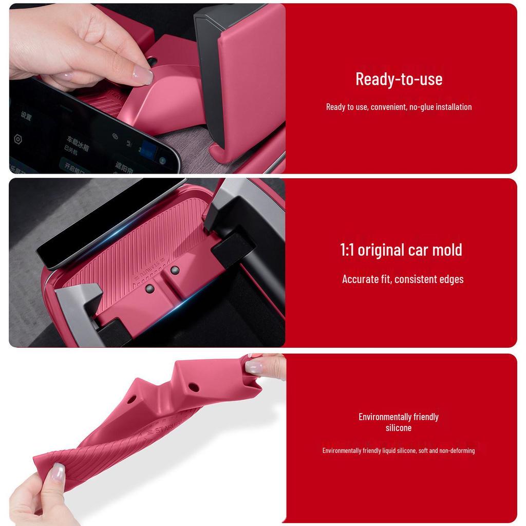 NIO ES8 Rear Seat Control Screen Silicone Pad: Dustproof Interior Modification & Decoration Accessory for 26 Models