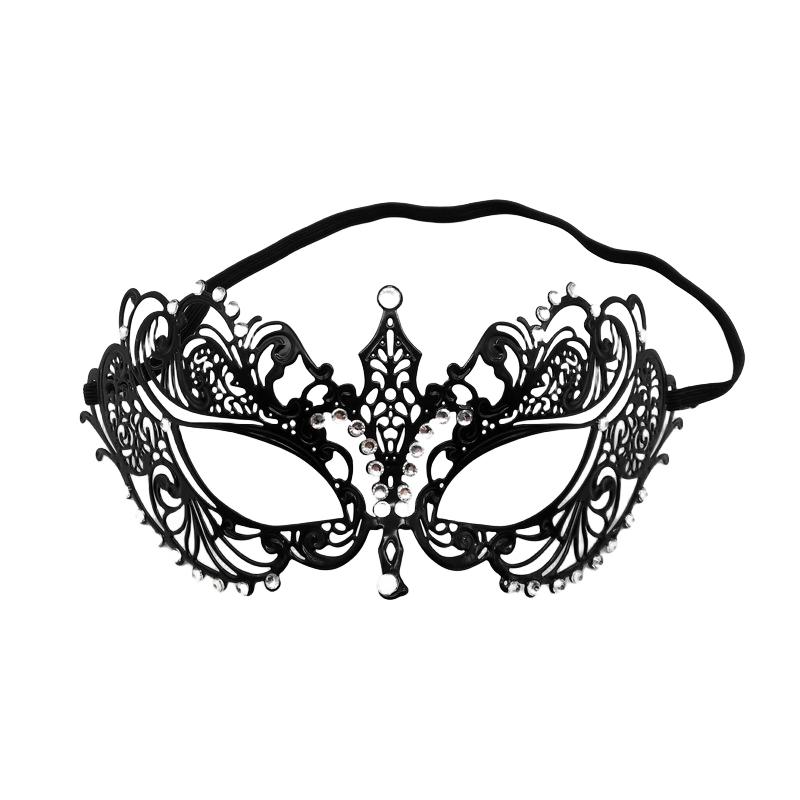 Elegant Metal Diamond Mask Masquerade Couple Halloween Party Women Accessory