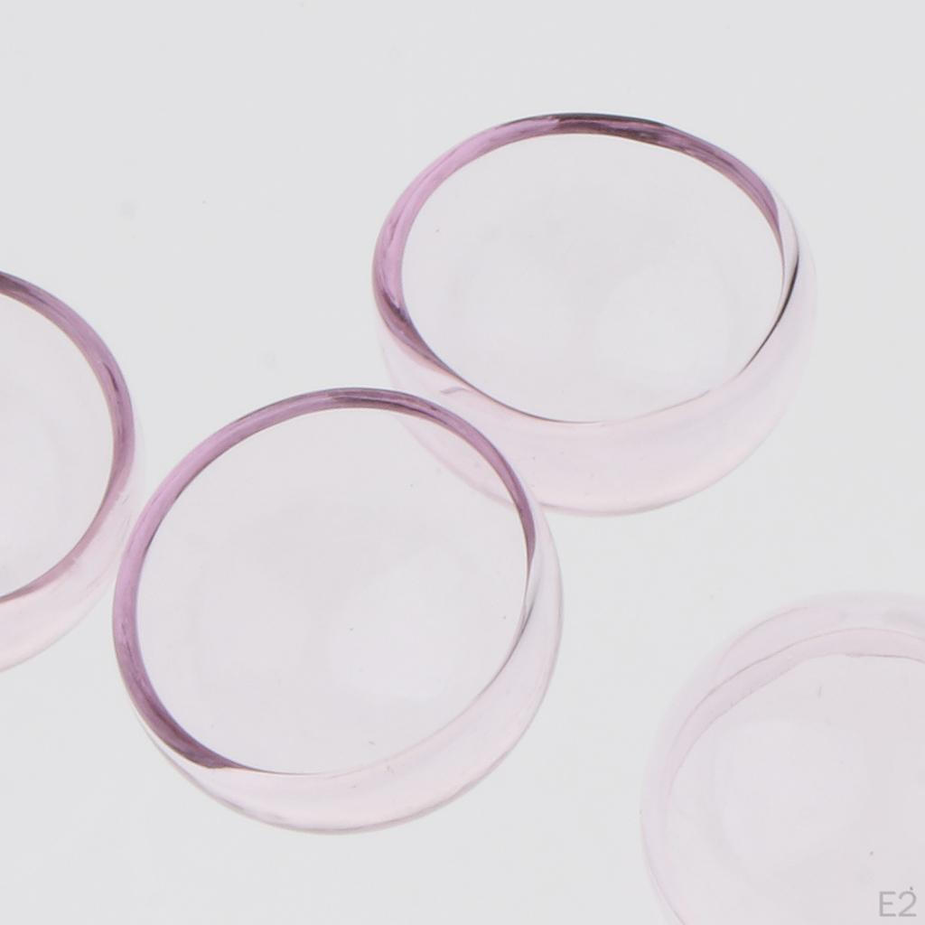 6 Pcs Pendant Charm Half Globe Glass Container for