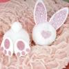 Easter Plush Bunny Ornament Hangable Cute Decoration 12 Piece Easter Plush Bunny Ornaments for Tree for Home Festivals