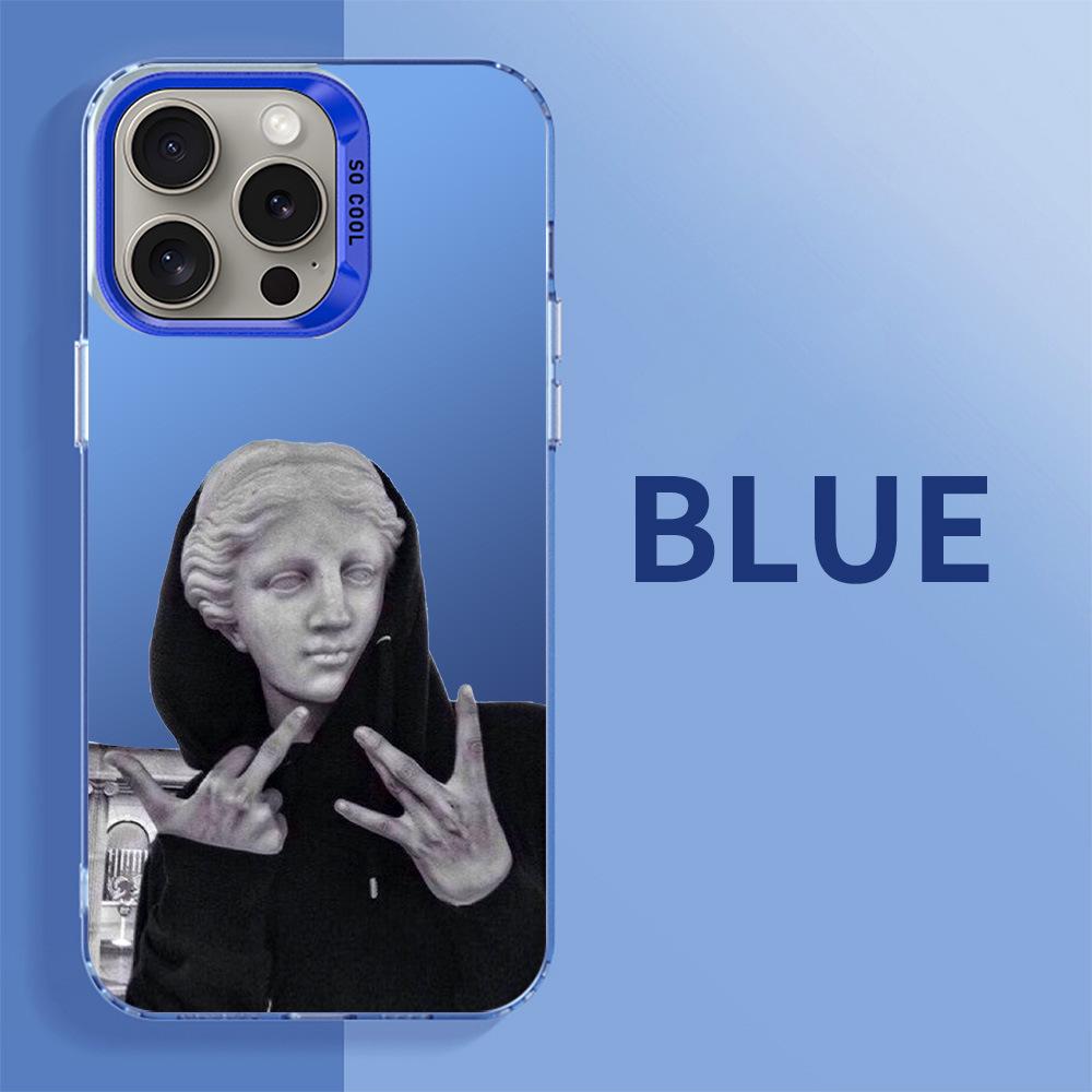 Europäische und amerikanische IMD Silber Cross-Border Handyhülle für iPhone 15/14/13/11/8