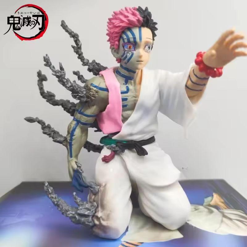 13cm New Demon Slayer Akaza Hakuji Anime Figure Model Doll Action Figurine Pvc Decoration Peripheral Desktop Ornament Toys Kid Friendly Entertaining