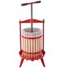Fruit Wine Press, 4.75Gal/18L Manual Juice Maker, Solid Beech Wood Basket, Vintage Traditional Juicer with 2 Filter Bags, Heavy Duty T-Shaped Handle