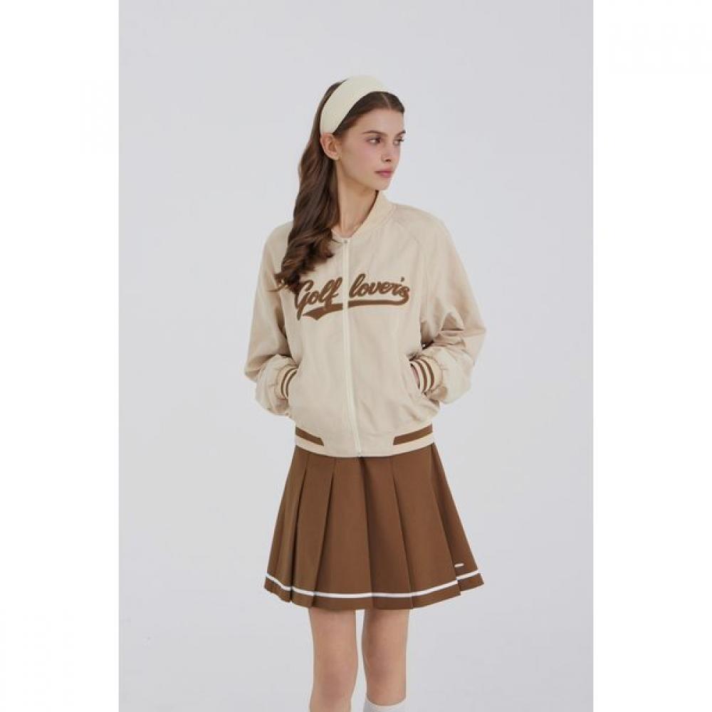 GOXO Golf Varsity Jacket Rubber Beige