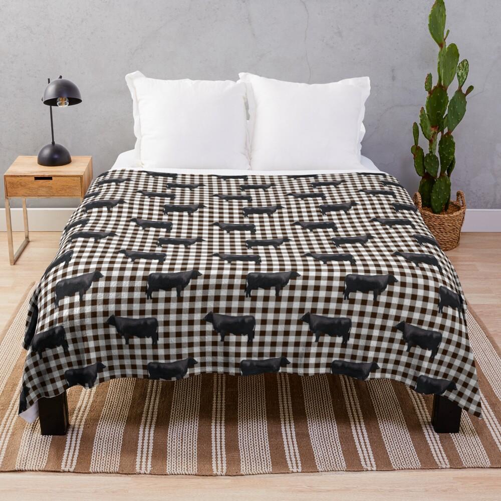Black Angus Throw Blanket