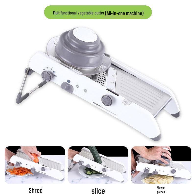 

Многофункциональная овощерезка и слайсер из нержавеющей стали с картофелечисткой