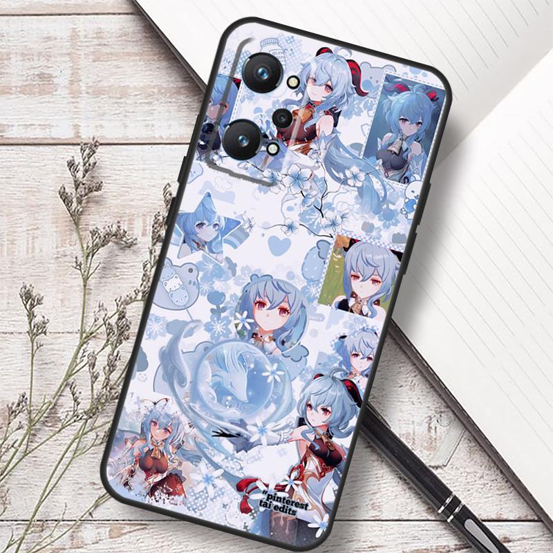 Genshin Impact Ganyu For Realme 12 13 10 11 14 Pro Plus GT 6T 6 5 GT7 Pro C61 C55 C53 C51 C21Y C25S C75 C67 Case
