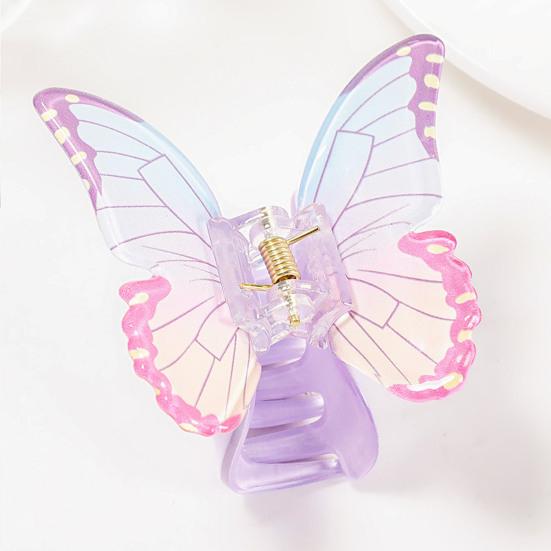 Hair Claw Butterfly Design Back Head Hair Clip Anti-slip Teeth Strong Grip Shark Hair Clip Lightweight Versatile Hair Accessory