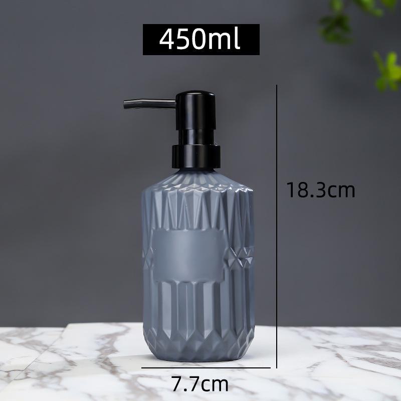 Nordic Glass Bathroom Bottles: Shower Gel, Lotion, Hand Sanitizer Dispensers
