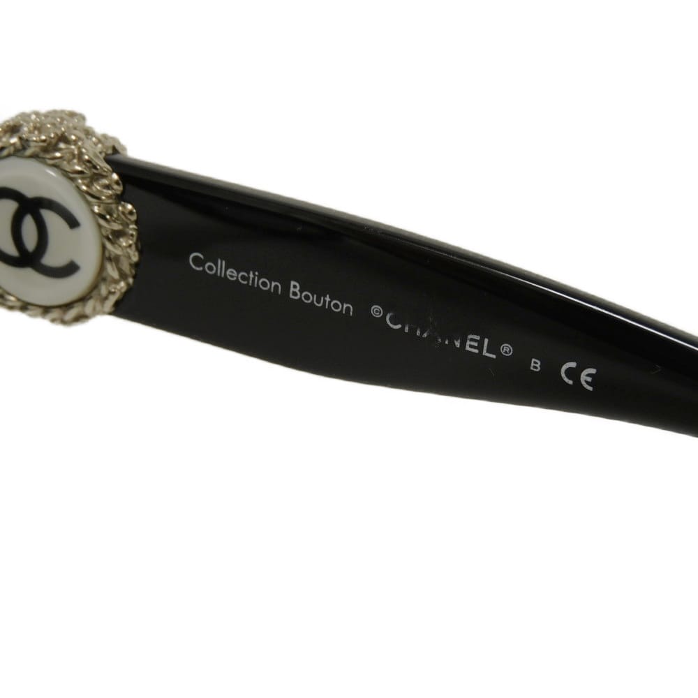 Used 10097 COCO Mark Butterfly Shape Eyewear 5192A c.622/3C 7968 Logo CC Mark Acetate Black Women's from Japan AUTHENTIC