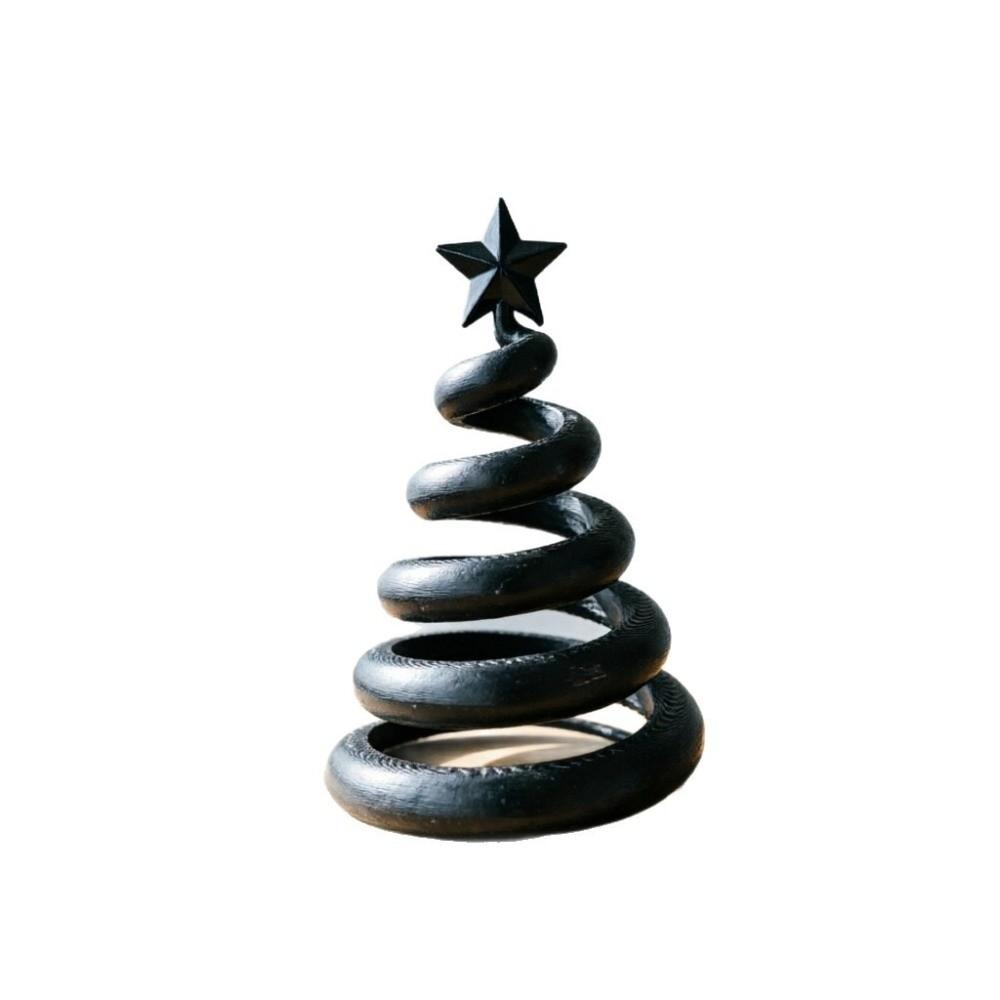 Spiral Shape Desktop Decoration 3D-Printed Xmas Ornaments Unique Christmas Tree Ornament Gift Idea