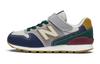 NB 996 NB 996 Comfortable Cushioning Low Top Running Shoes Navy Blue Green Kids' YV996JO3