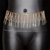 Blingbling Tassels Waist Chain Rhinestones Body Chain Jewelry For Night Club Bridal Shower Formal Occasion Accessories