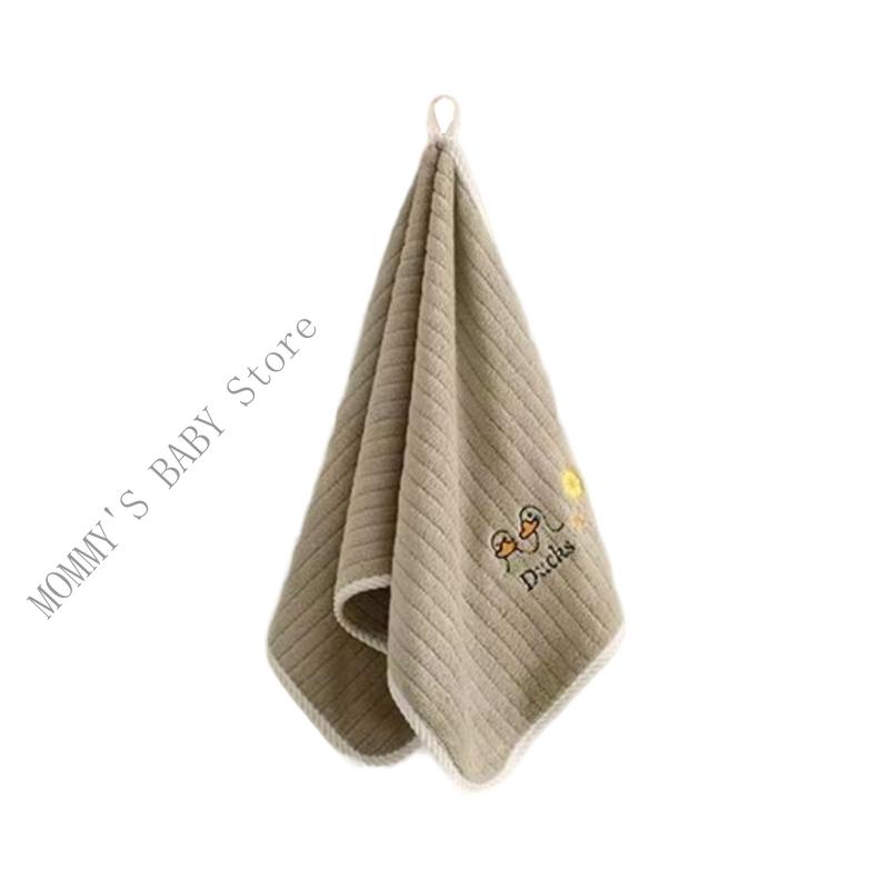 H3CD Lovely Cartoon Print Baby Towel Super Absorbent Washable Face Cleaning Towel Drooling Wipe Cloth For Toddler