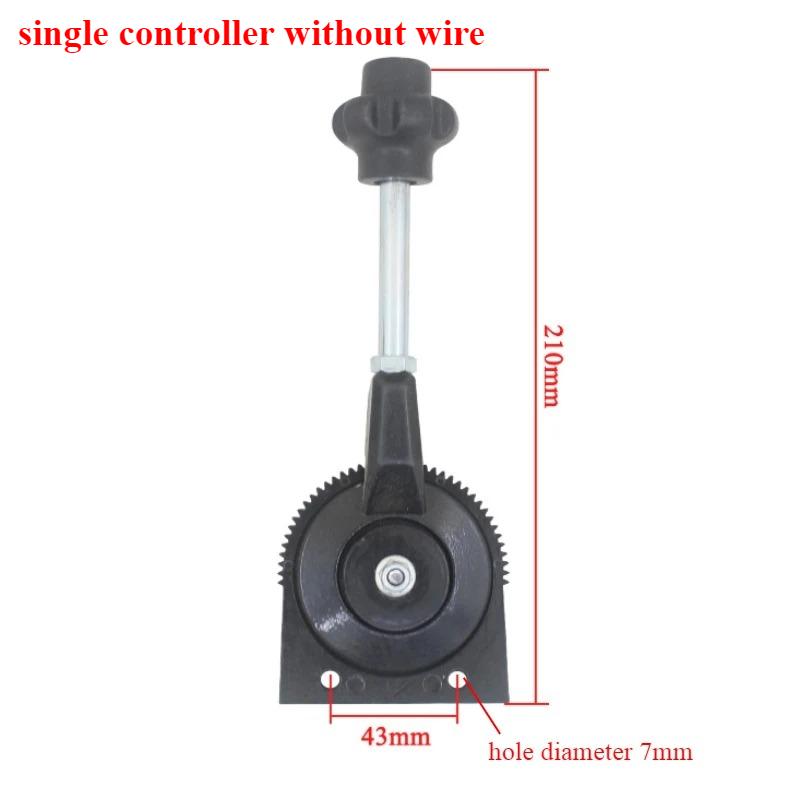 Hand Throttle Control for Excavator Harvester Tractor Ship Manure Spreader Throttle Cable Assembly Self-locking Controller