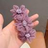 Women Flower Camellia Hairpins Barrettes Spring Hair Clip Bands Wedding Girls Ponytail Hair Accessories Hairstyling Hairgrip