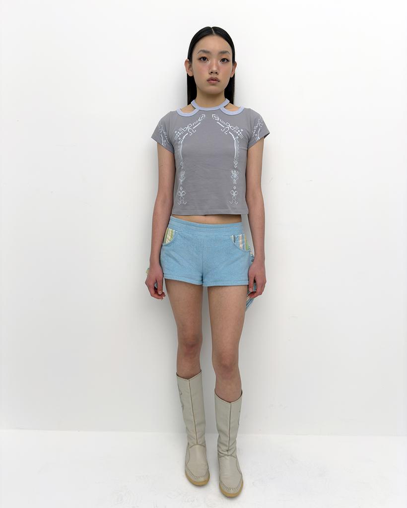 Pyule Hanky Shorts Baby Blue