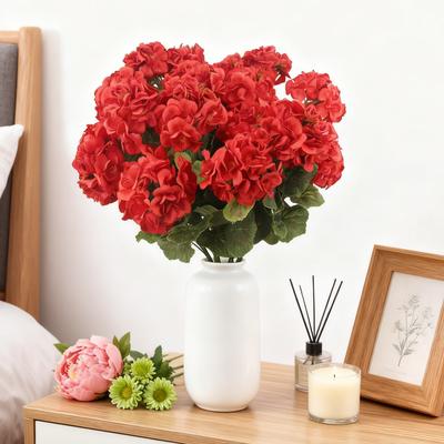 1/4PC Artificial Flowers Begonia Plant Home Outdoor Garden Bonsai Decoration Wedding Bridal Bouquet DIY Festival Wreath Vase Box