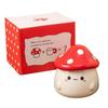 Mushroom Shaped Ceramic Mug Lid Unique Designs Drinking Cup For Women Gift Heat Resistant Home Drinkware