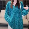 Women Loose Sweaters Autumn Winter Fashion Female Long Sleeve V-neck Pullover Knitting Shirts Casual Knitted Sweater Knitwear