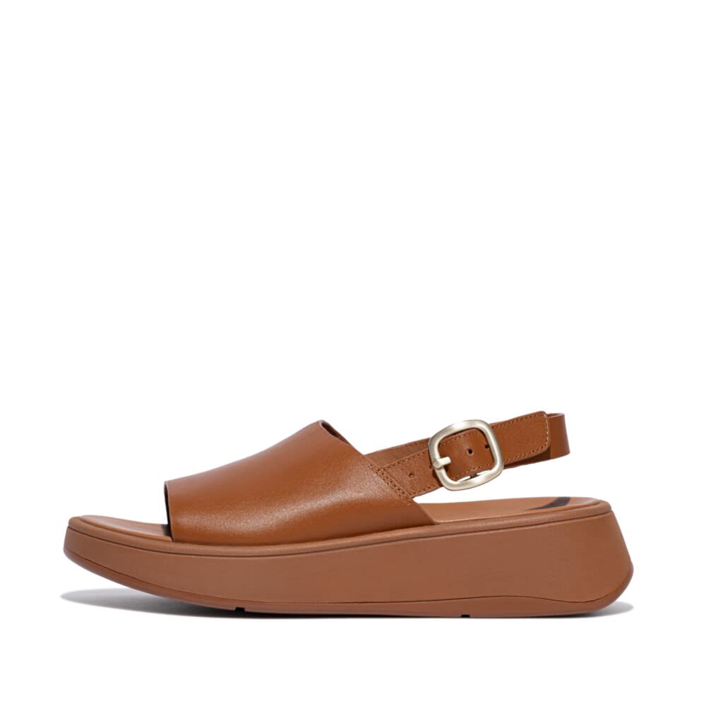 

КОЖАНЫЕ САНДАЛИИ НА ПЛАТФОРМЕ для Light cm [FITFLOP] F-MODE BACK-STRAP женские, загар, 25.0